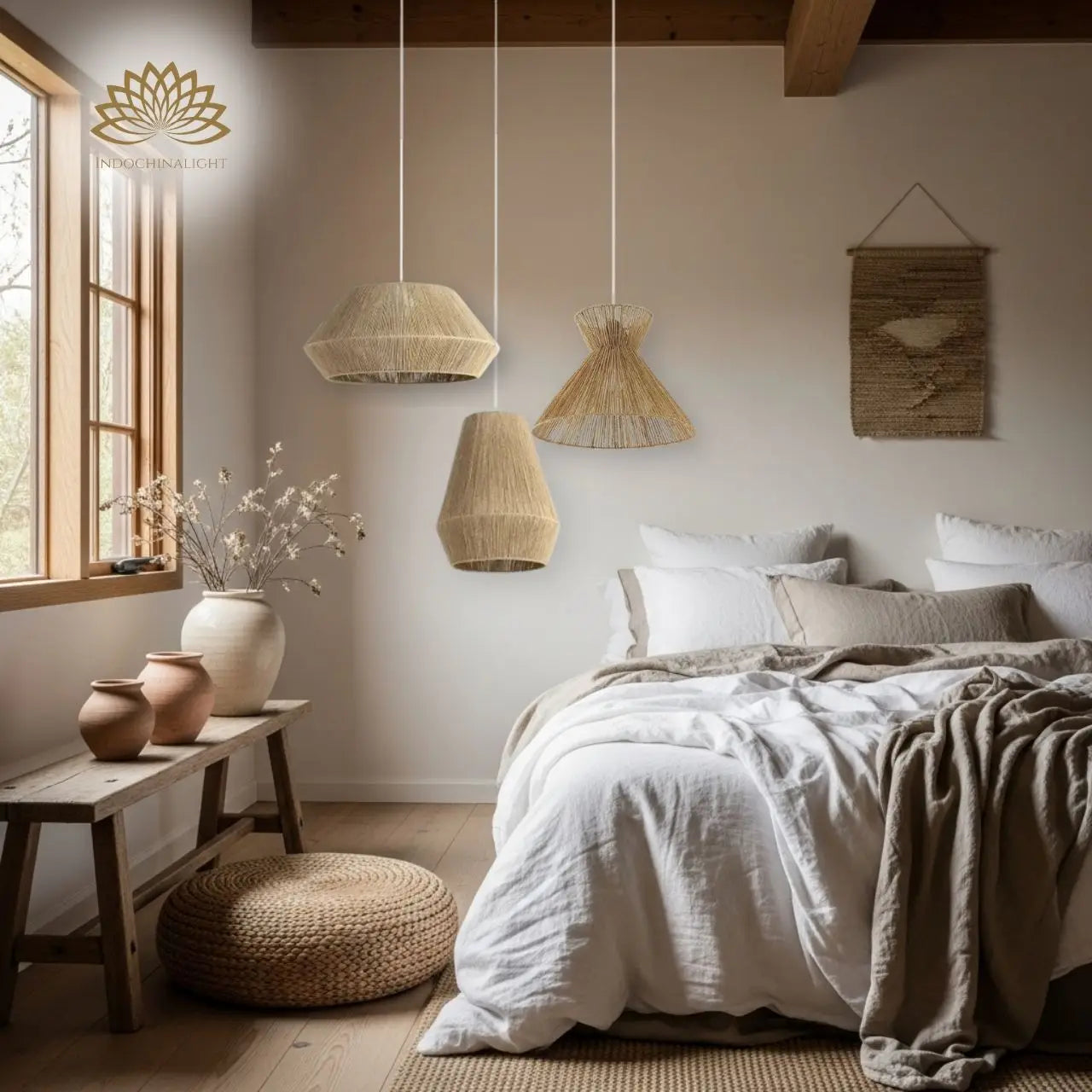 Collins Wabi Sabi Small Basket Pendant Light
