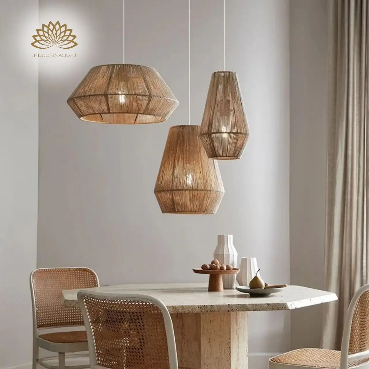 Collins Wabi Sabi Small Basket Pendant Light