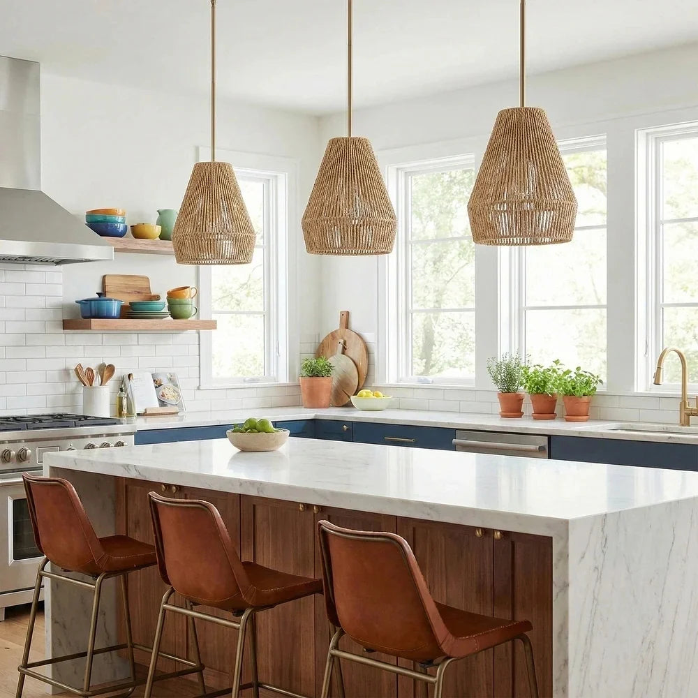 Collins Wabi Sabi Small Basket Pendant Light
