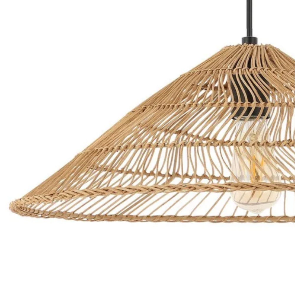 Nova Black Rattan Pendant Light