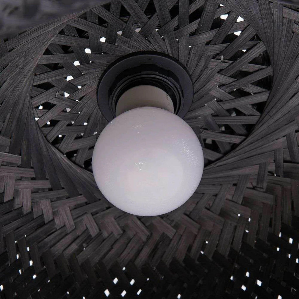 Eskil Black Bamboo Pendant Light Shade
