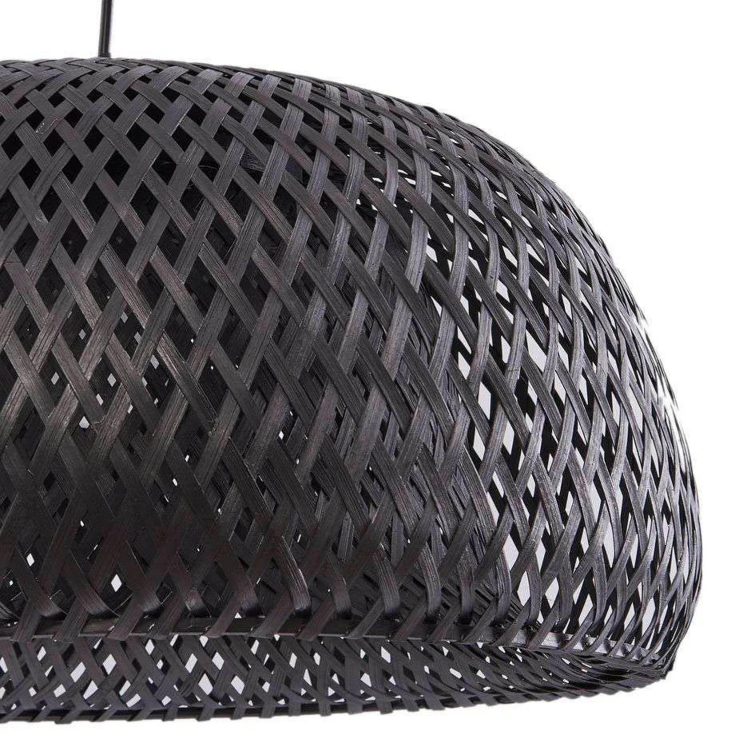 Eskil Black Bamboo Pendant Light Shade