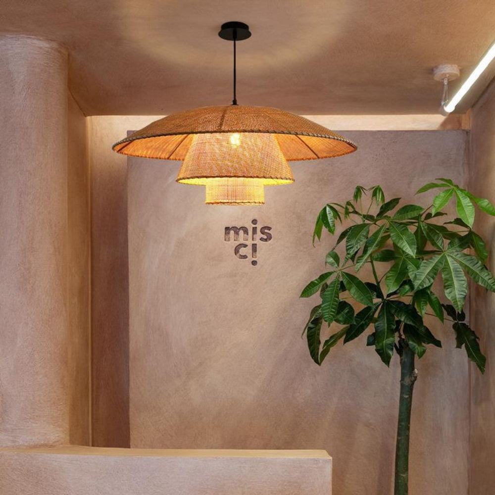 Lola Rattan Pendant Light