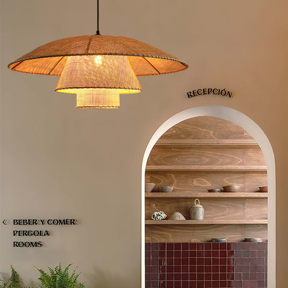 Lola Rattan Pendant Light