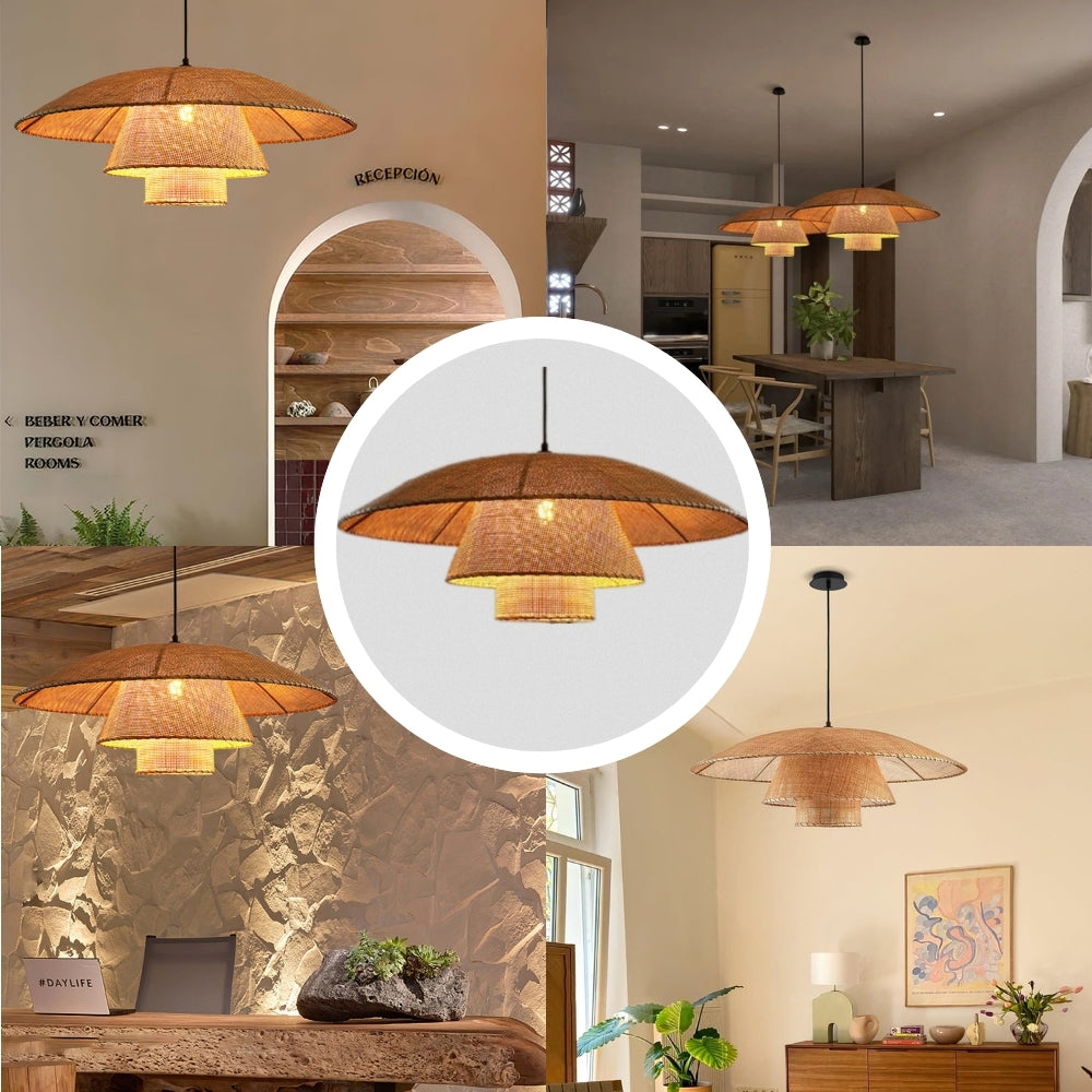 Lola Rattan Pendant Light