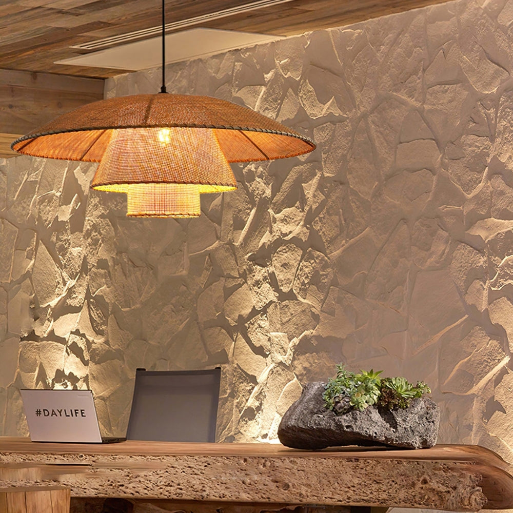Lola Rattan Pendant Light