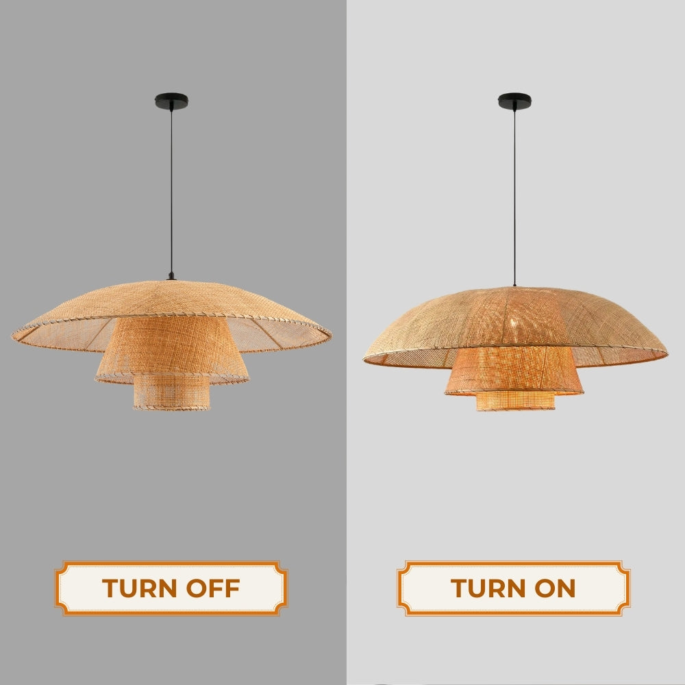 Lola Rattan Pendant Light