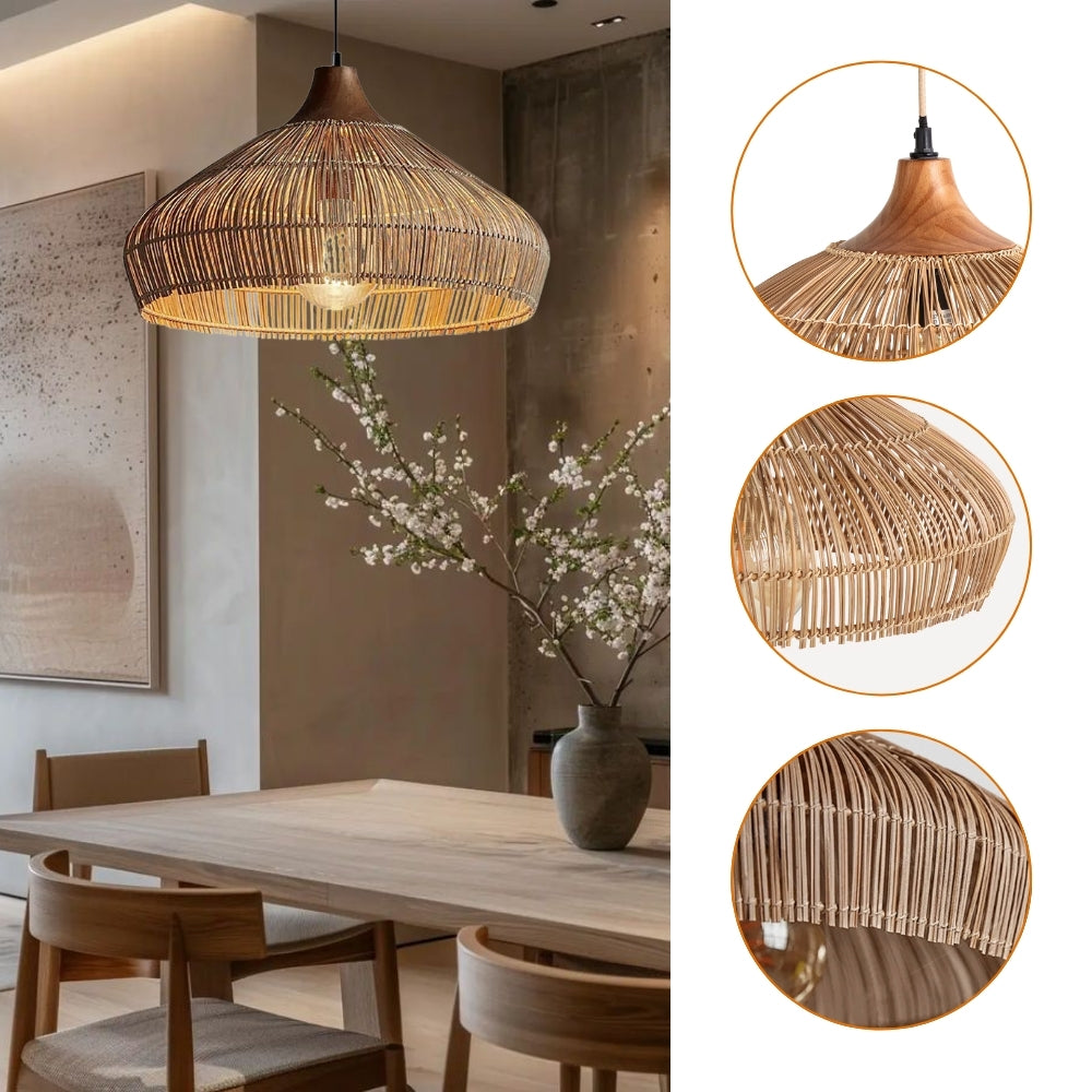 Havenly Rattan Woven Dome Pendant Light