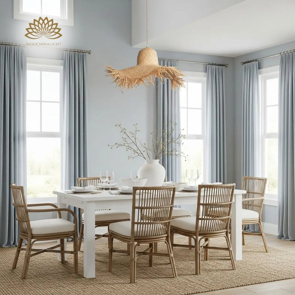 Hawaiian Rattan Pendant Light