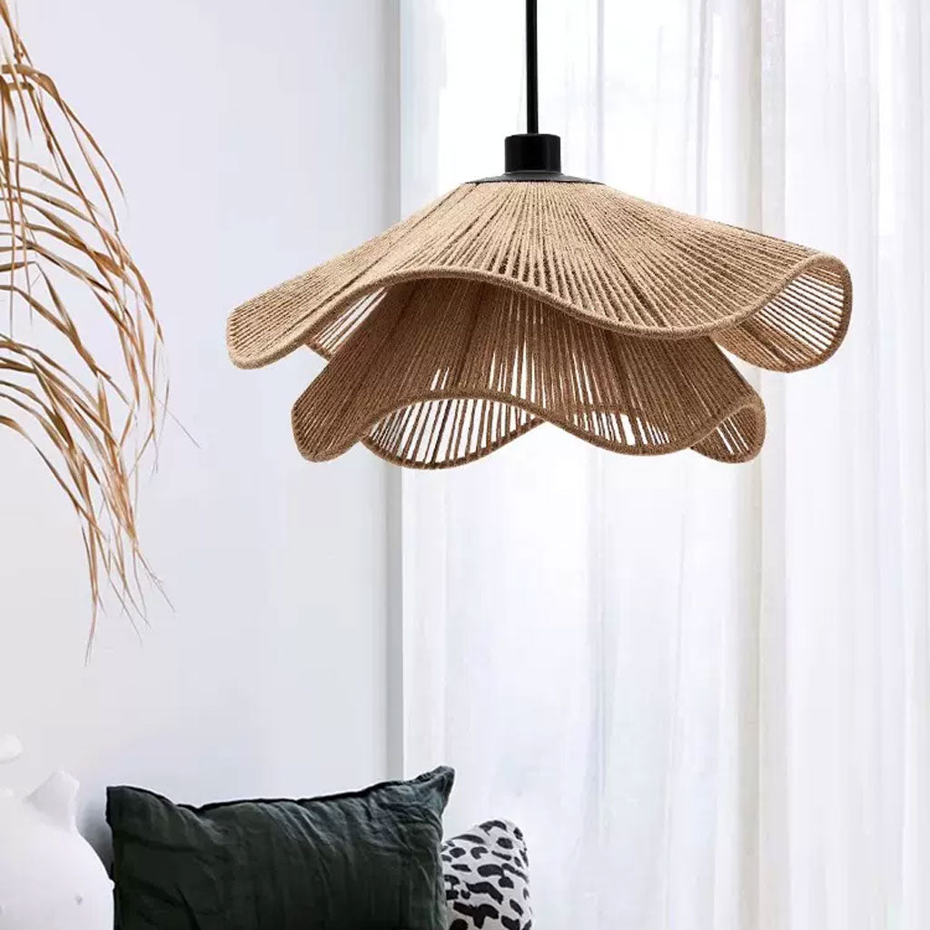 Natural Hemp Rope Woven Pendant Light