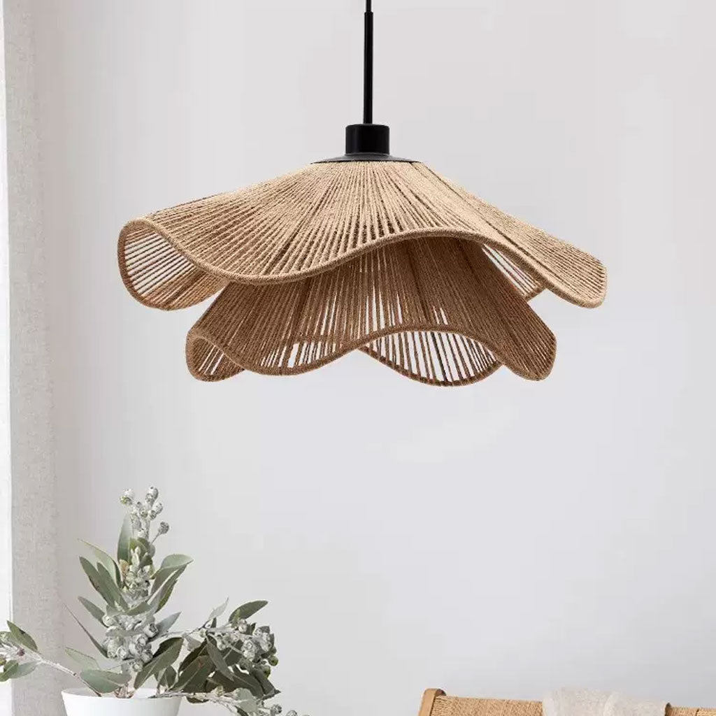 Natural Hemp Rope Woven Pendant Light