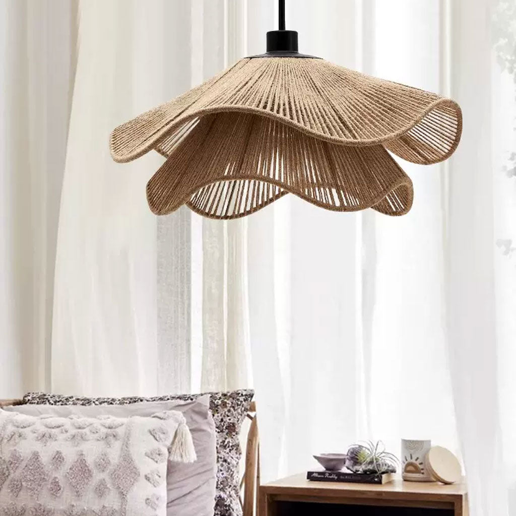 Natural Hemp Rope Woven Pendant Light