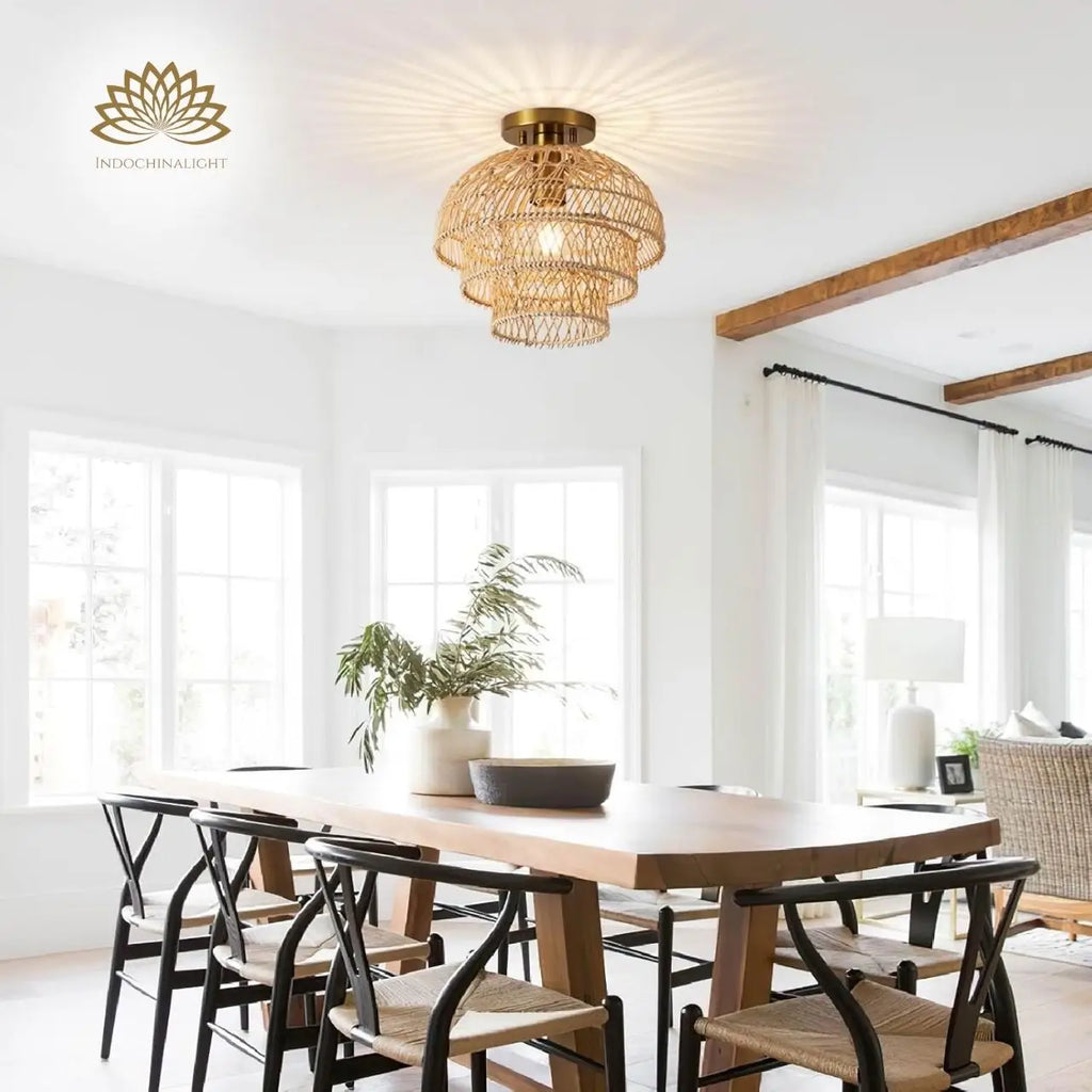 Hermasgi Rattan Ceiling Light