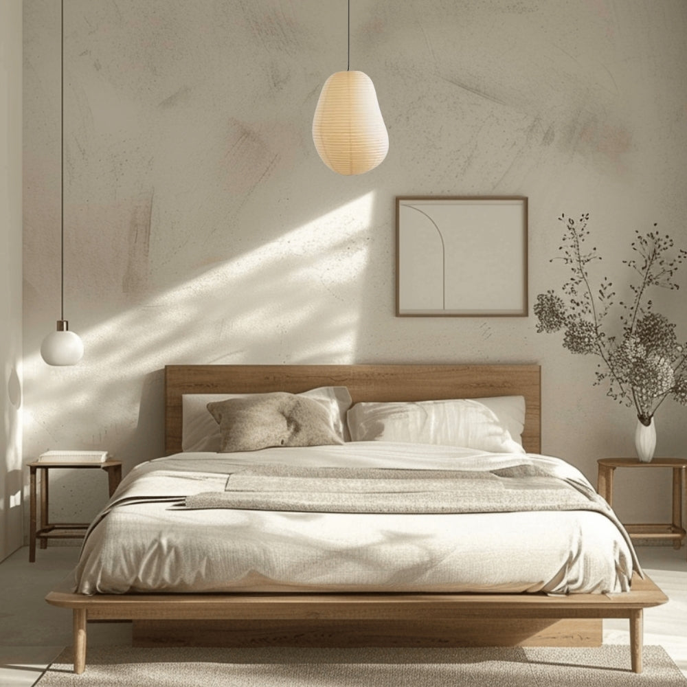 Isamu Noguchi Wabi Sabi Paper Pendant Light
