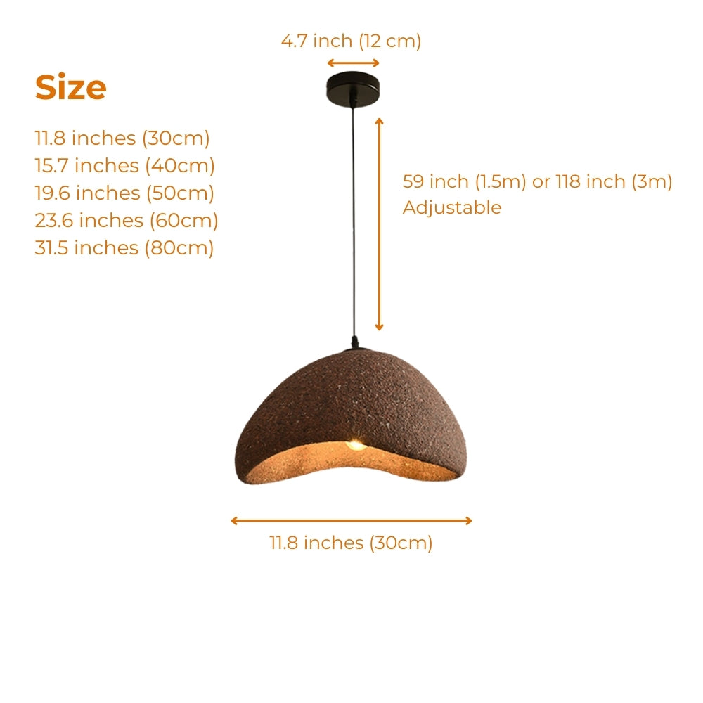 Imitation Stone Wabi Sabi Pendant Light
