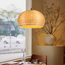 Juanita Wabi Sabi Dome Wicker Bamboo Ceiling Light