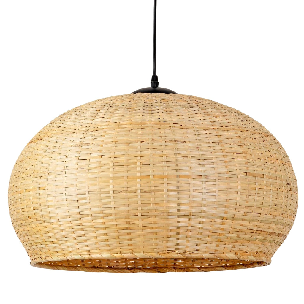 Juanita Wabi Sabi Dome Wicker Bamboo Ceiling Light