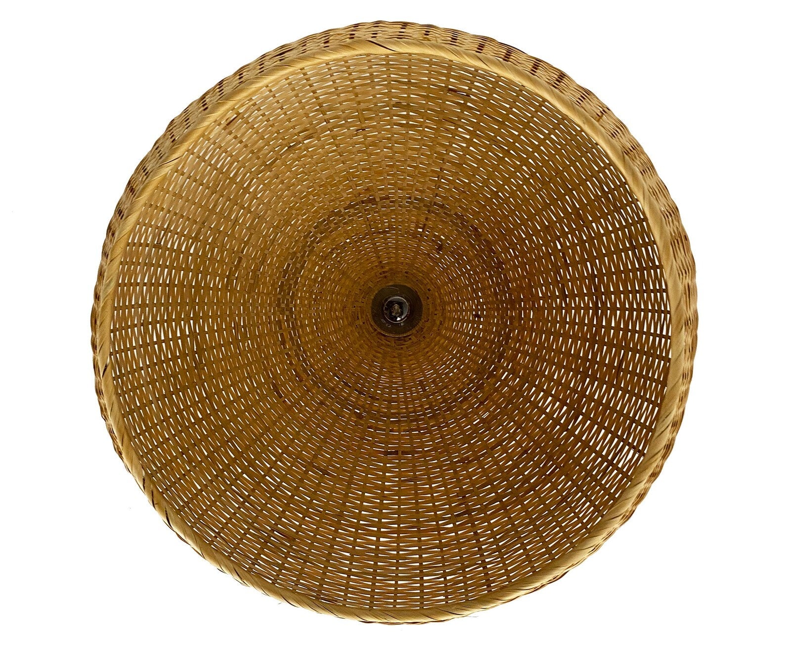 Juanita Wabi Sabi Dome Wicker Bamboo Ceiling Light