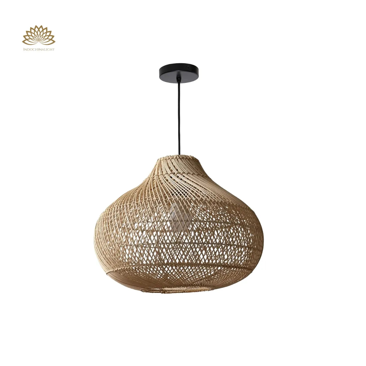 Karjearl Rattan Pendant Light 16 Inch
