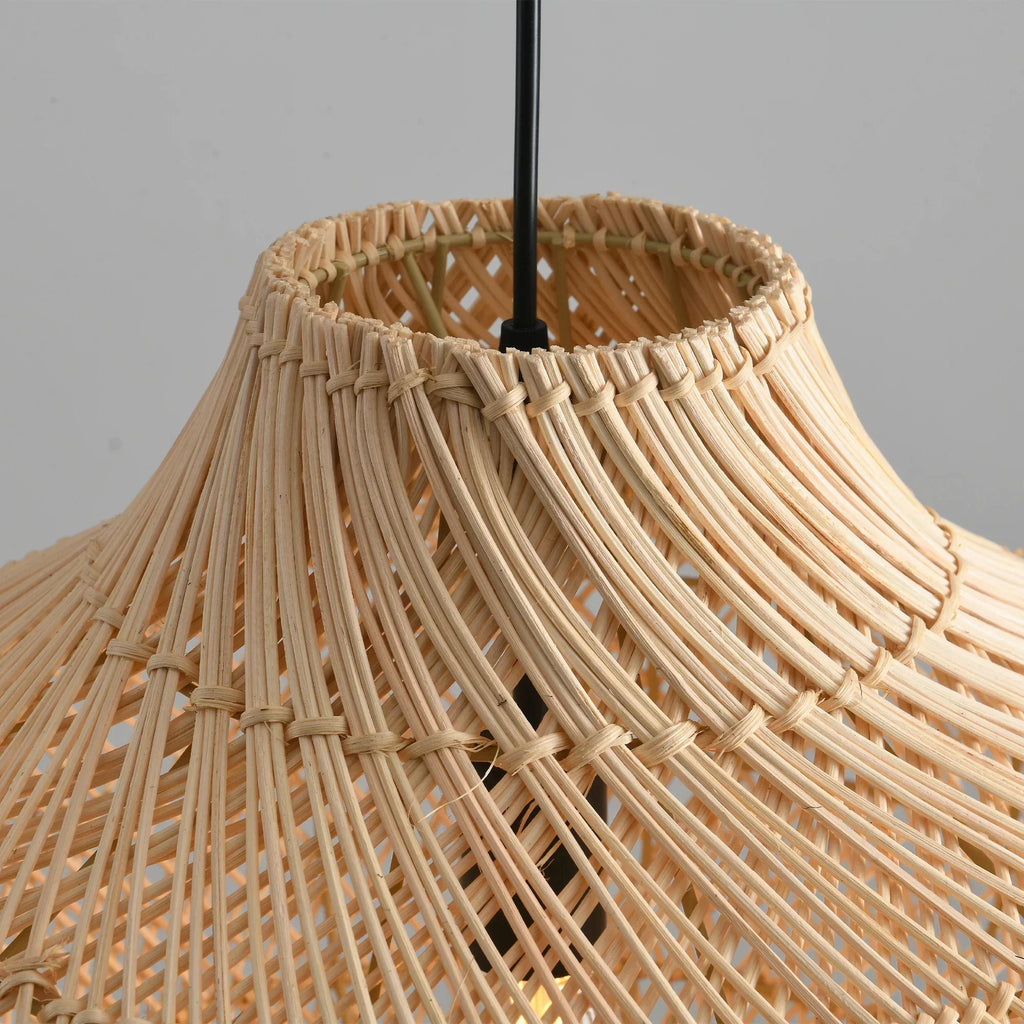 Karjearl Rattan Pendant Light 16 Inch