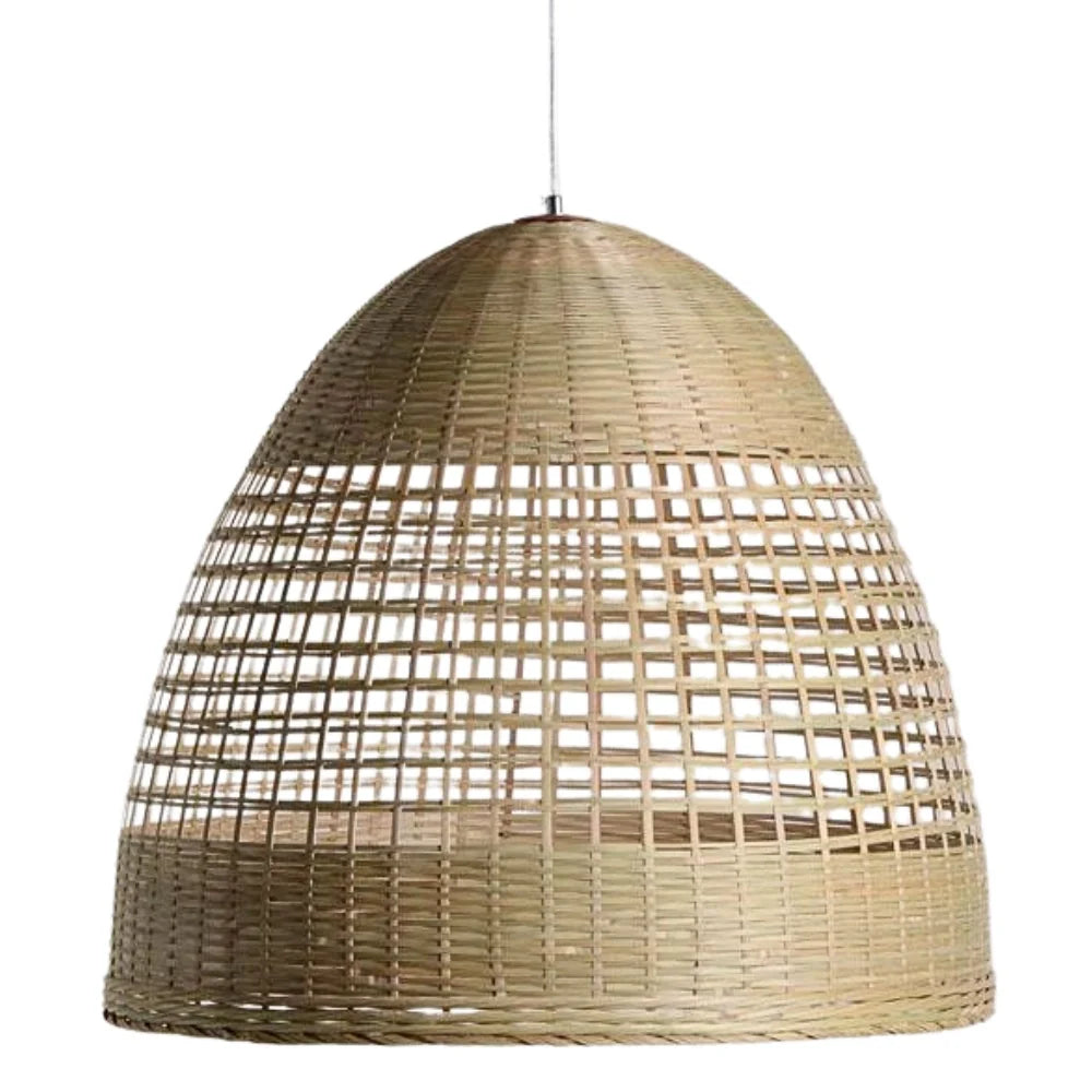 Kirsal Rattan Basket Pendant Light Shade - Cluster Hanging