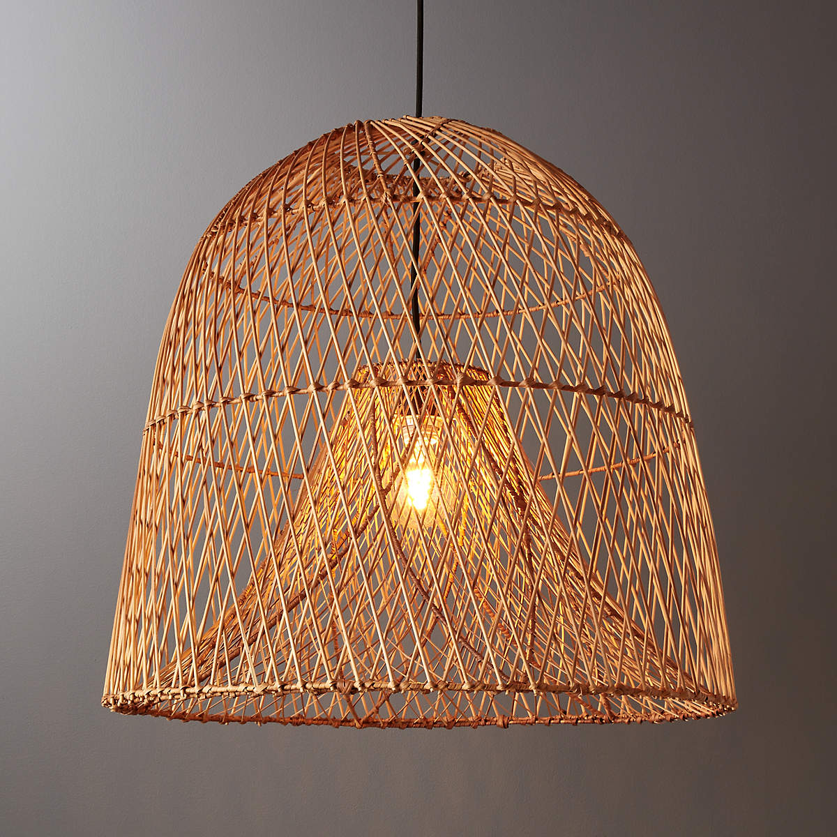 Kloe Woven Rattan Pendant Light
