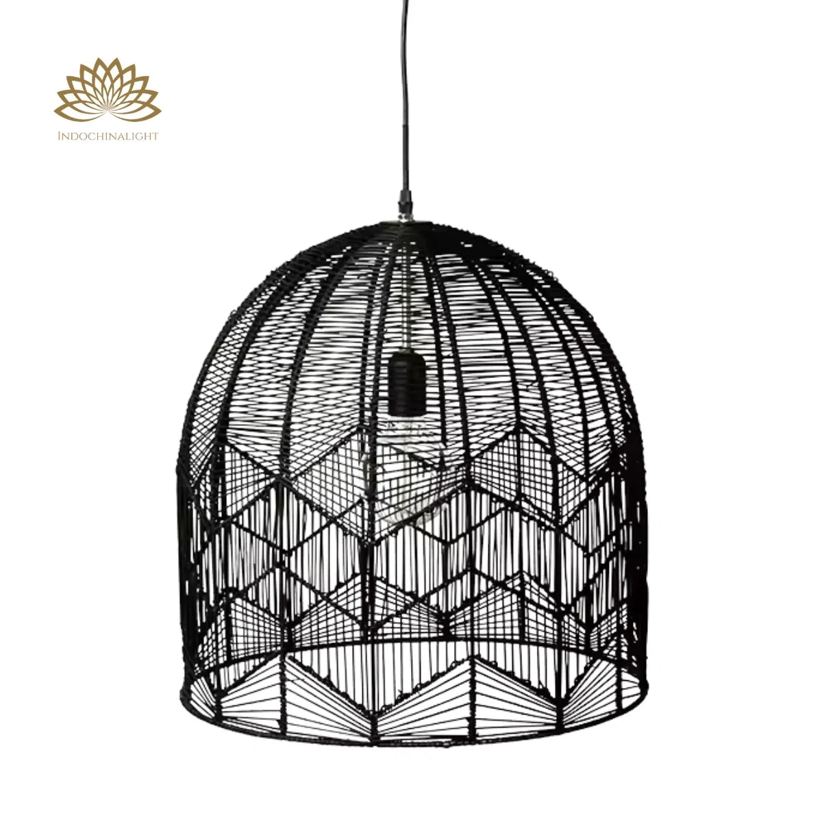 Lace Boho Rattan Pendant Light