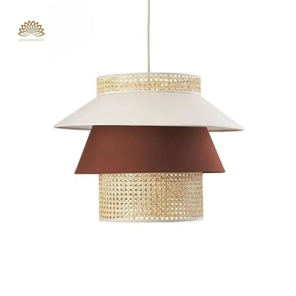 Lampa Tiered Rattan Pendant Light