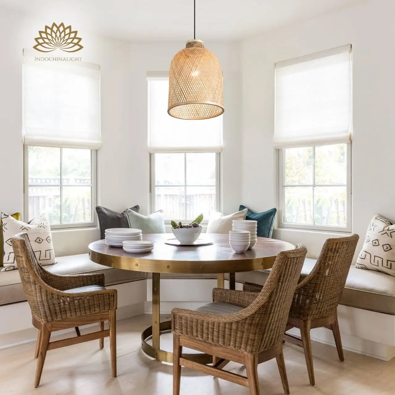 Lampada Natural Bamboo Pendant Light Shade