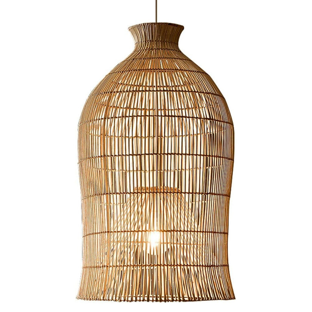 Lavinia Charming Bell Rattan Pendant Light