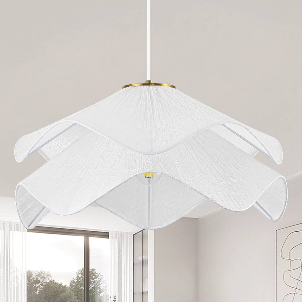 Lia Wabi Sabi Fabric Pendant Light