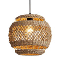 Lislibe Elegant Round Wicker Pendant Light