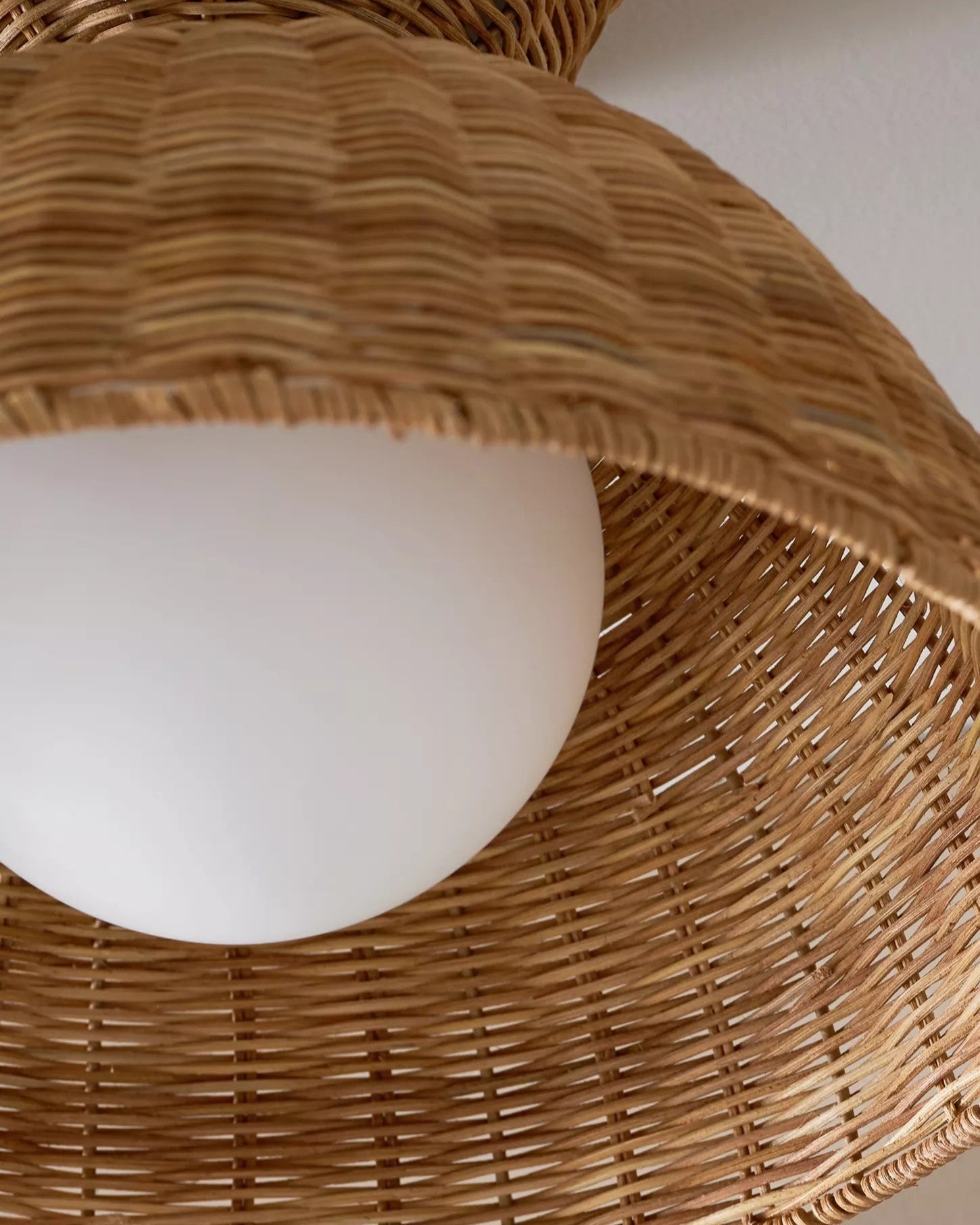 Liz Rattan Pendant Light