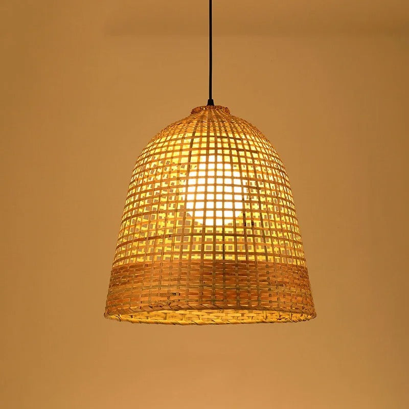 Kirsal Rattan Basket Pendant Light Shade - Cluster Hanging