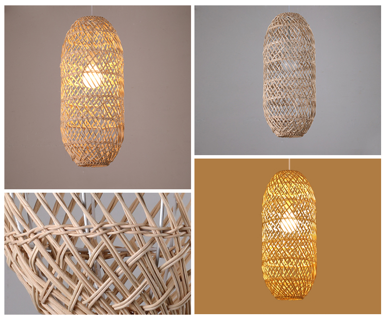 Minna Boho Woven Rattan Pendant 1-Light
