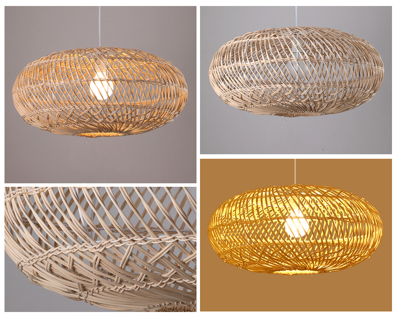 Minna Boho Woven Rattan Pendant 1-Light