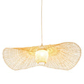 Natural Lotus Leaf Woven Bamboo Pendant Light