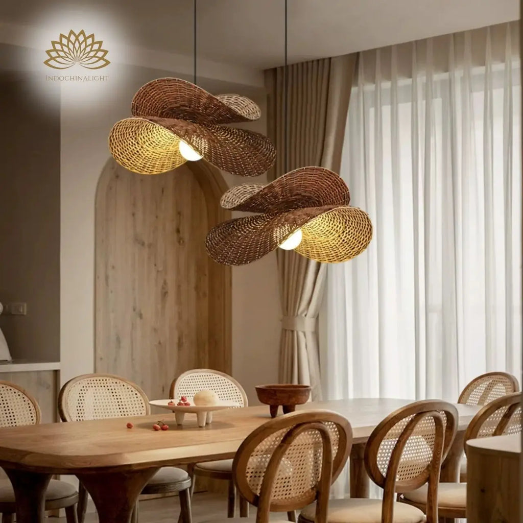 Ooas Wicker Bamboo Pendant Light