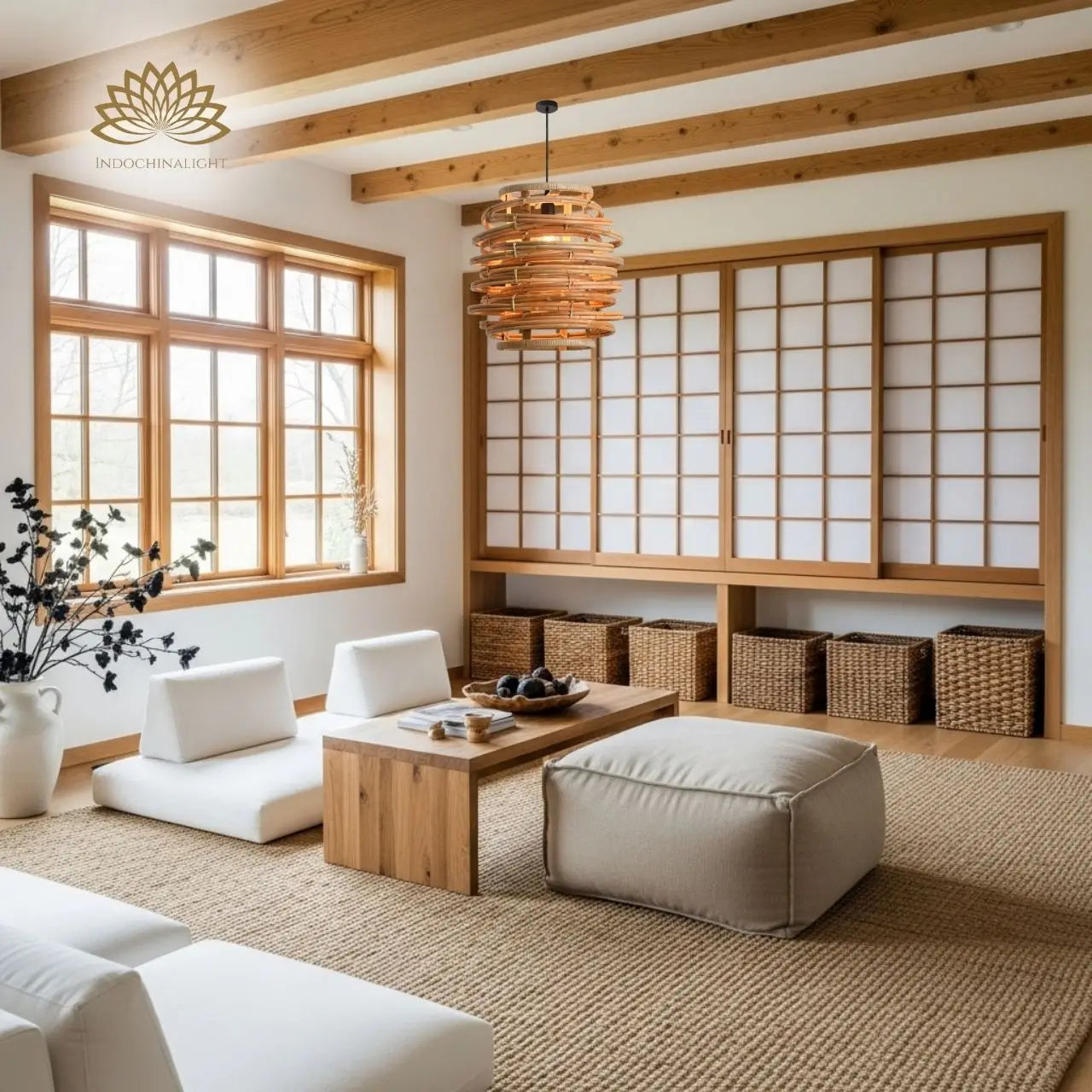 Oriana Grass Bamboo Pendant Light