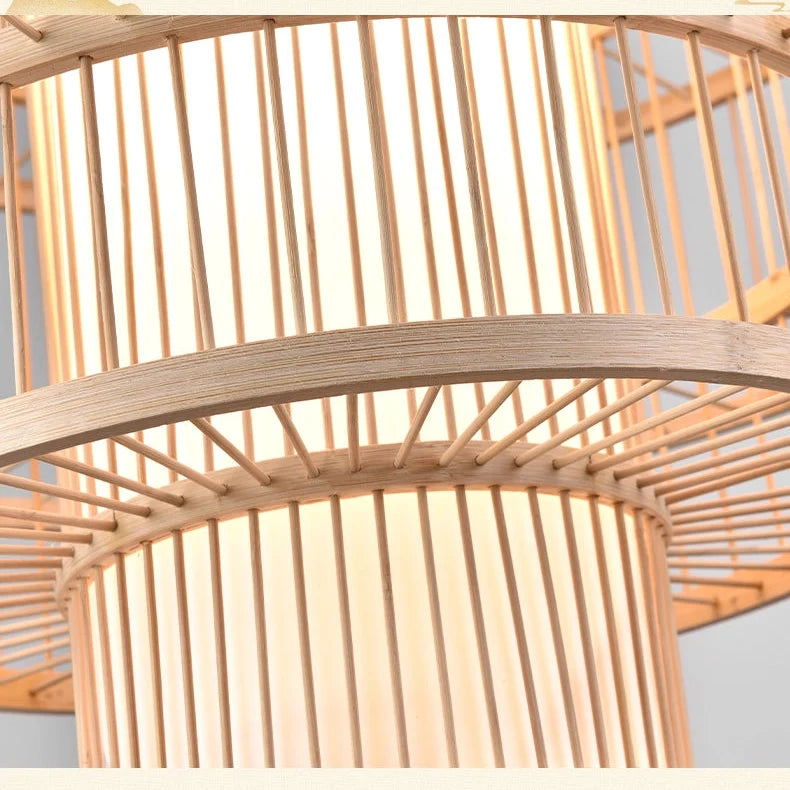 Parren Japanese Bamboo Pendant Light