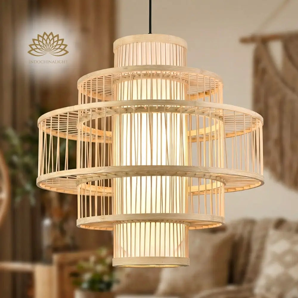 Parren Japanese Bamboo Pendant Light