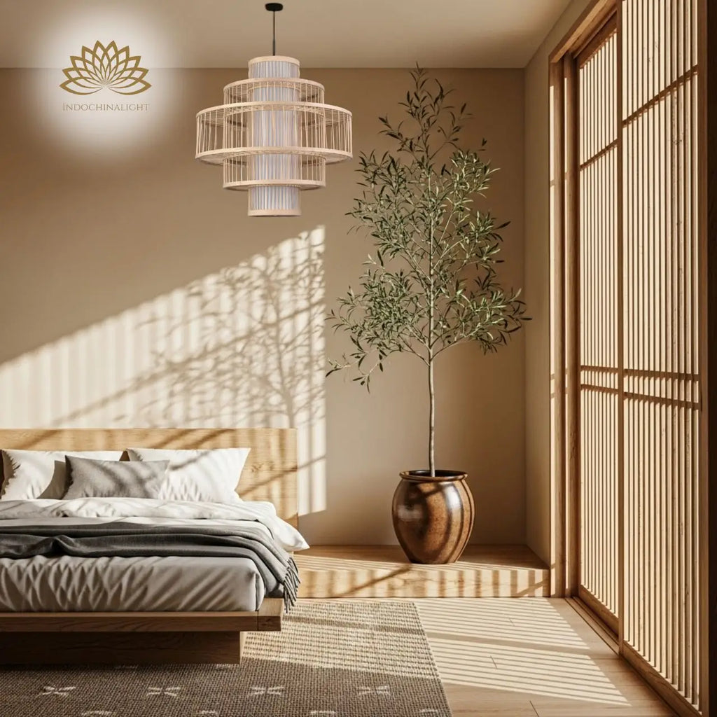 Parren Japanese Bamboo Pendant Light