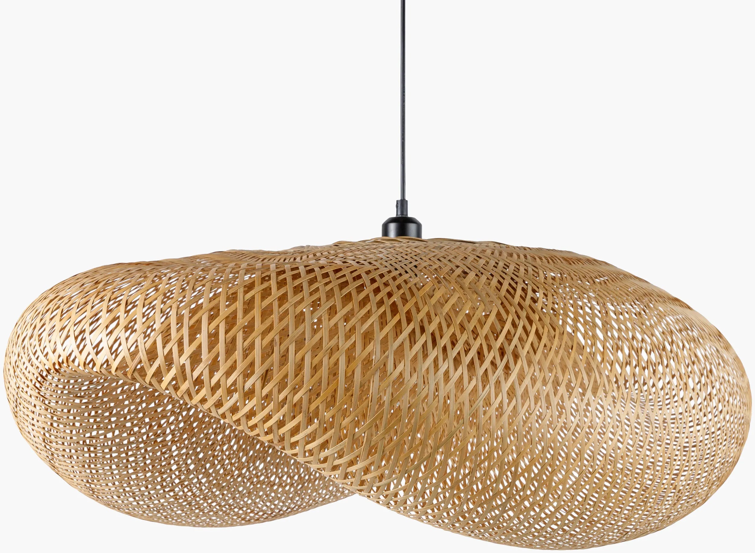 Pattranan Wabi Sabi Bamboo Woven Pendant Light