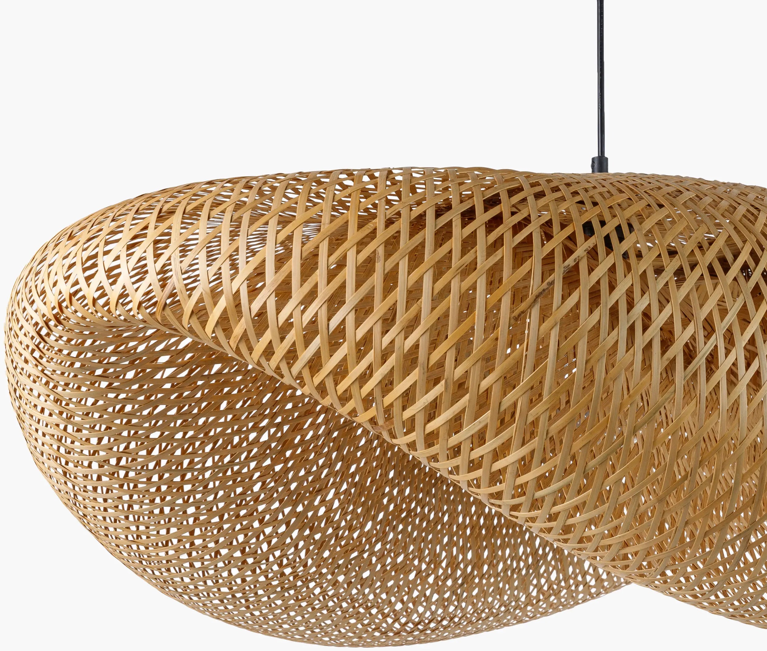 Pattranan Wabi Sabi Bamboo Woven Pendant Light