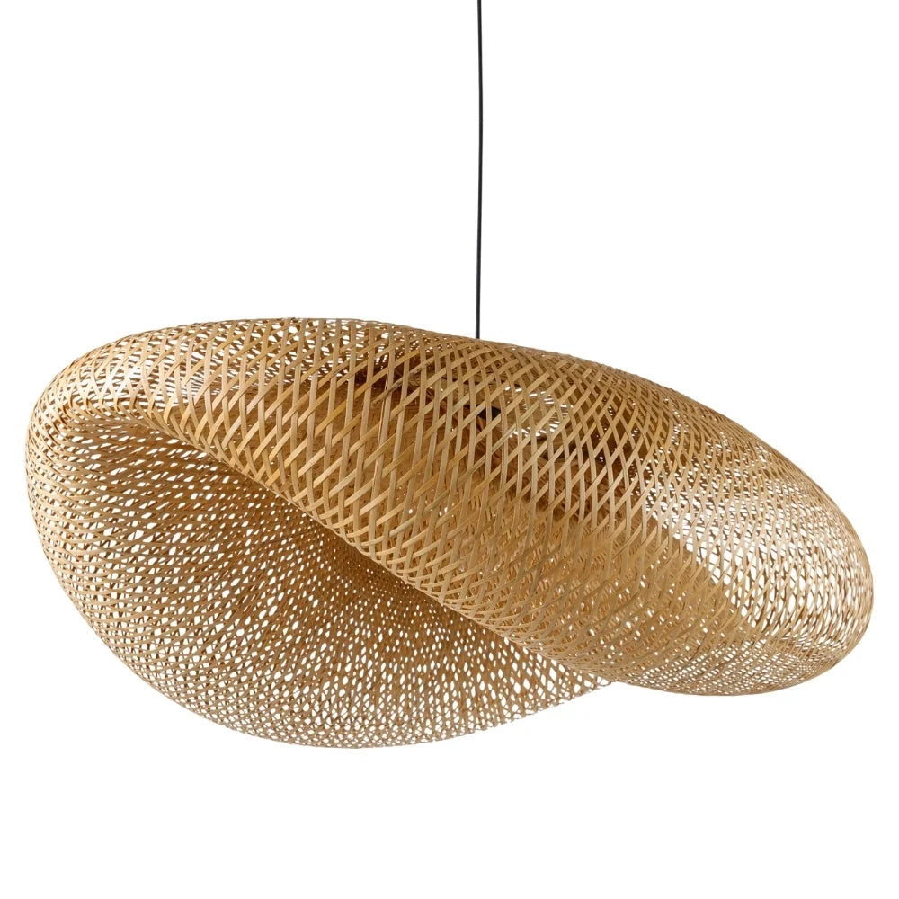 Pattranan Wabi Sabi Bamboo Woven Pendant Light