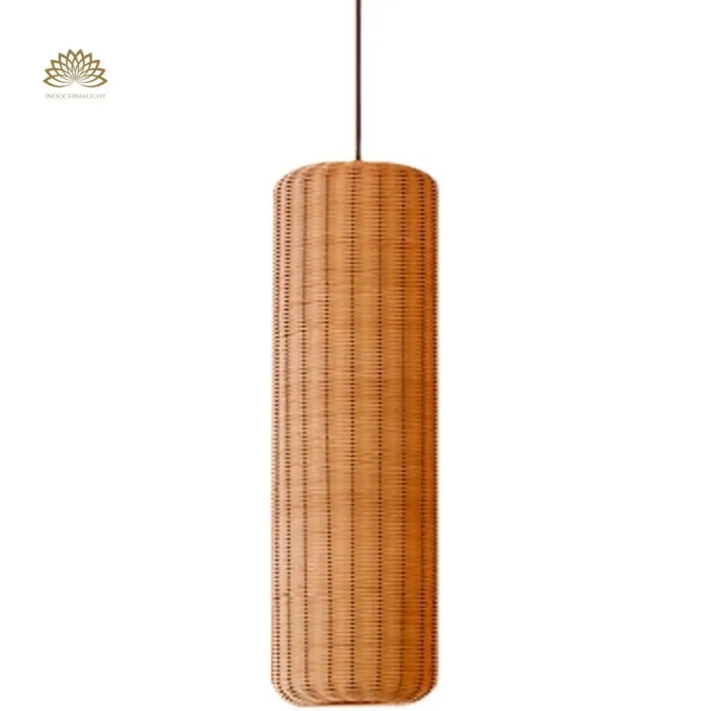 Punna Cylinder Wicker Rattan Pendant Light