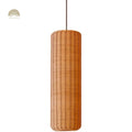 Punna Cylinder Wicker Rattan Pendant Light