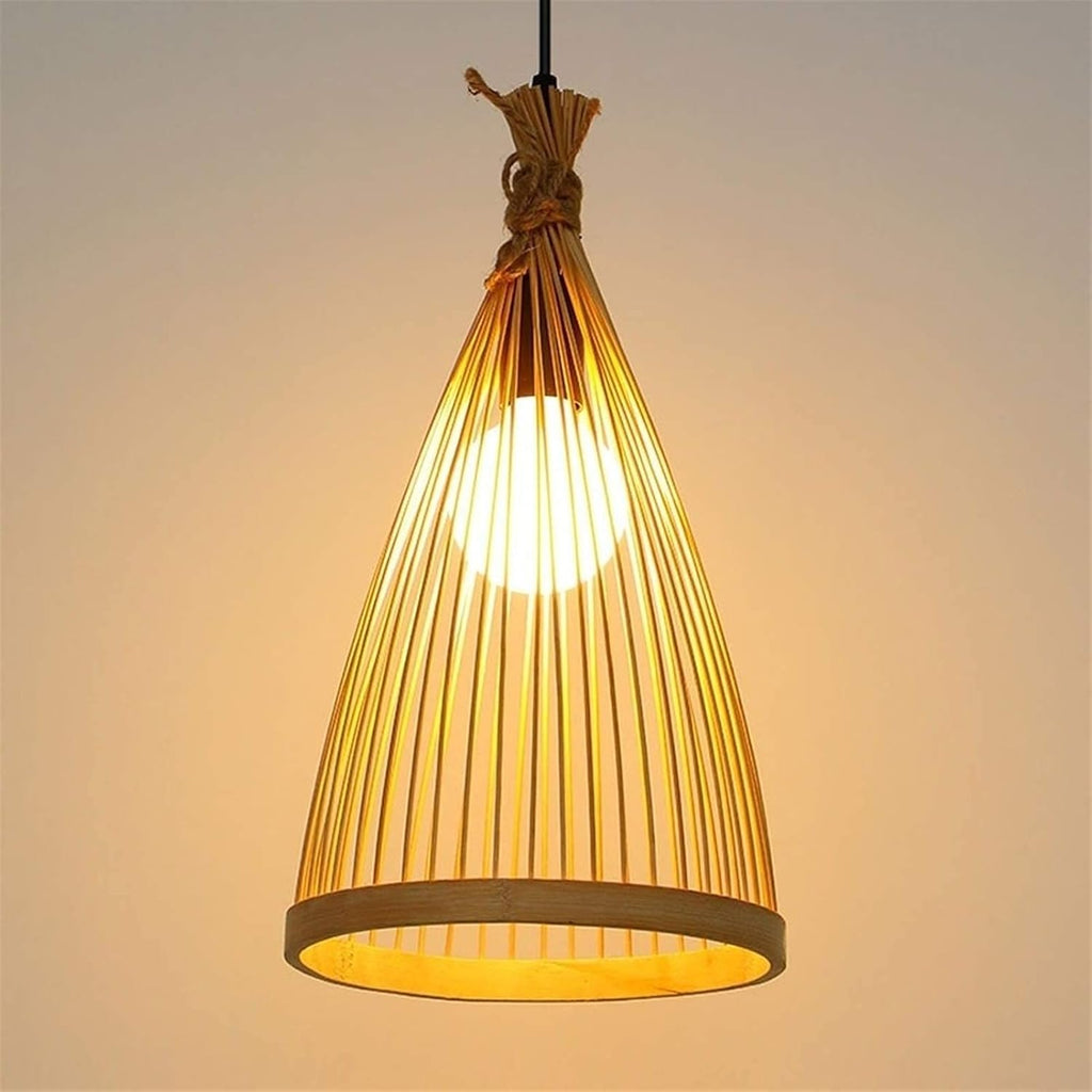 Rasri Small Cone Bamboo Pendant Light Shade