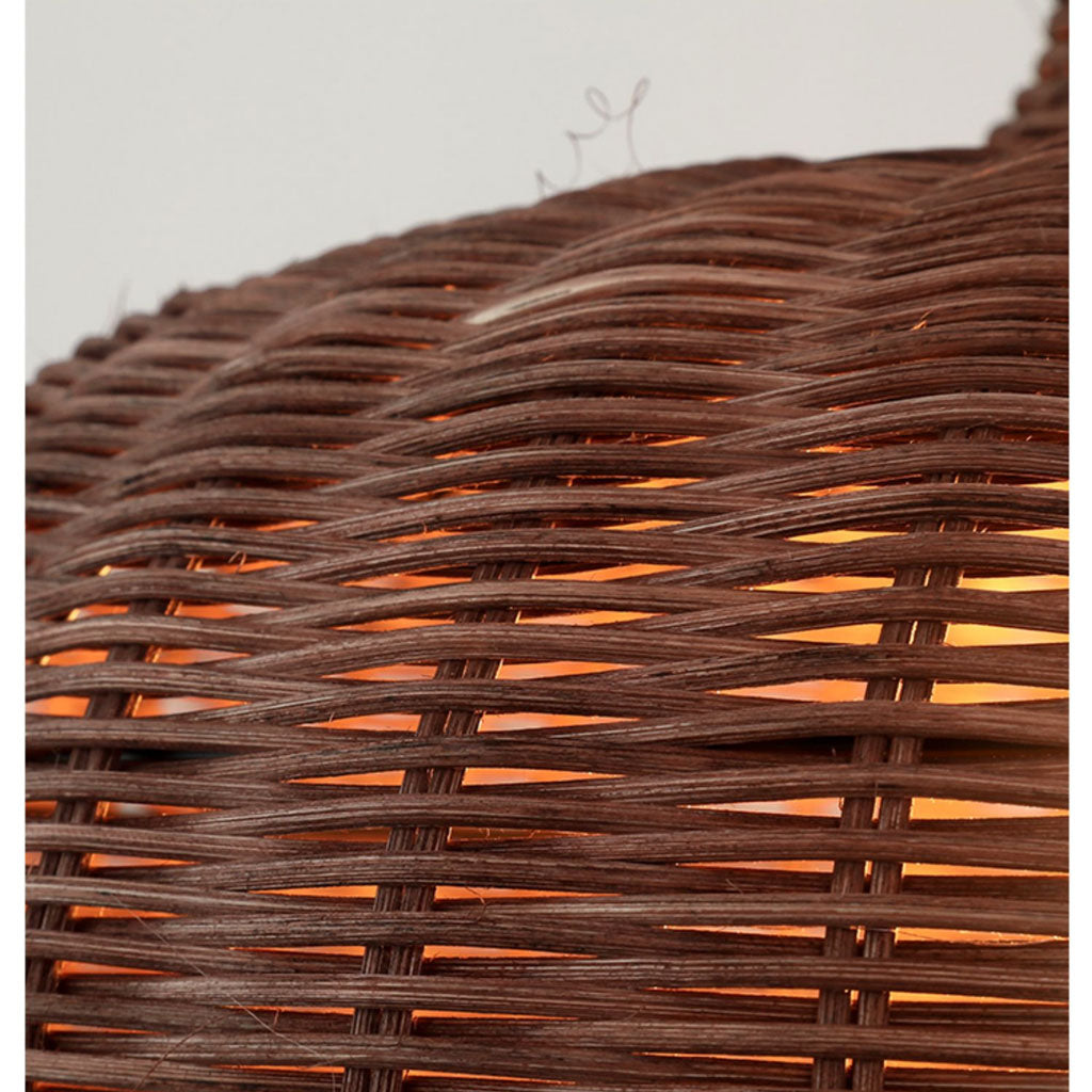 Sago Round Wicker Rattan Pendant Light