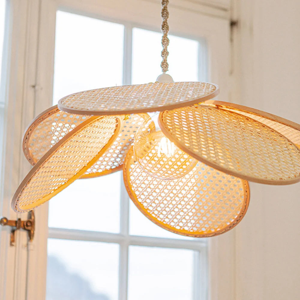 Ritta French Country Rattan Pendant Light